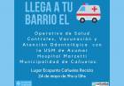 Nuevo operativo de "el hospital en tu barrio"