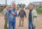 El intendente Arrieta recorrió obras en localidades de Ruta 3