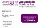 El jueves llega a Máximo Paz el Operativo de vacunación