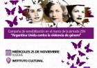 Actividades por el Día Internacional de la Eliminación de la Violencia contra las Mujeres