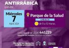 Vacunación antirrábica en el Parque de la Salud