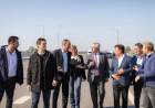 Arrieta y Fassi recorrieron con el Presidente los avances de la autopista Presidente Perón