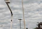 Operativo de recambio de luminarias en Vicente Casares