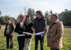 Marisa Fassi recorrió las obras en el Parque Las Rosas