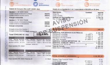 El 12 de Octubre le debe a Edesur 42 mil pesos y está acorralado por los tarifazos de Cambiemos