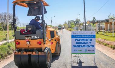 Continua el plan de pavimentación en localidades