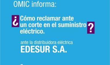 La Oficina Municipal de Información al Consumidor informa cómo reclamarle a Edesur