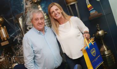 Fassi con Ameal, en La Bombonera