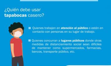 Recomiendan el uso de "tapabocas" como elemento de prevención