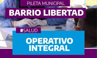 Operativo integral de salud en el Barrio Libertad