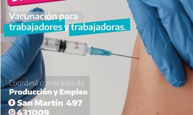 Buscan articular la vacunación conjunta de trabajadores y trabajadoras de Cañuelas