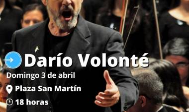 El tenor Darío Volonté invitado para los 40 años de Malvinas