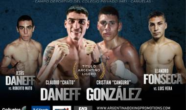 Espectacular velada de boxeo  en Cañuelas