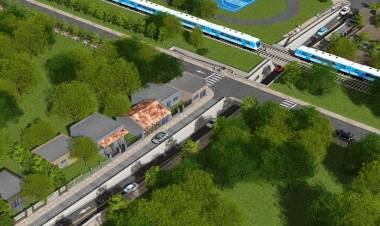 Comienza a ejecutarse la obra del bajo a nivel de calle Azcuénaga