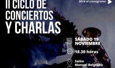 Segundo encuentro de conciertos y charlas organizado por la Escuela de Música Popular de Cañuelas