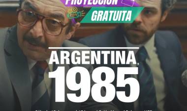 Se proyectará "Argentina 1985" en el HCD