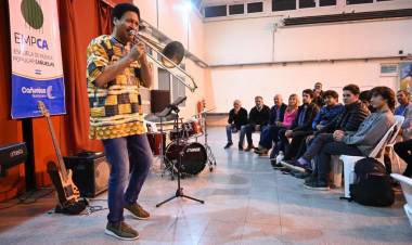 Delfeayo Marsalis brindó una charla en la Escuela de Música Popular de Cañuelas