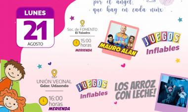 Actividades recreativas por el mes de las infancias