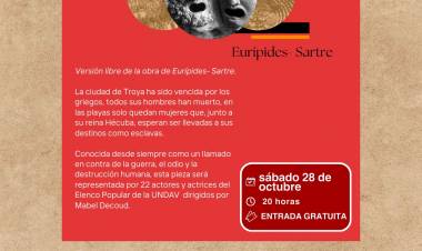 El próximo sábado habrá una obra de teatro gratuita en el HCD