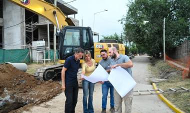 Marisa Fassi y el ministro Katopodis recorrieron obras hidráulicas y viales en Cañuelas