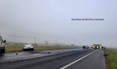 ACCIDENTE FATAL EN LA RUTA 205 EN UN ESCENARIO DE NIEBLA CERRADA