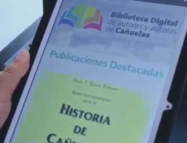 INAUGURARON LA BIBLIOTECA DIGITAL DE AUTORES Y AUTORAS CAÑUELENSES