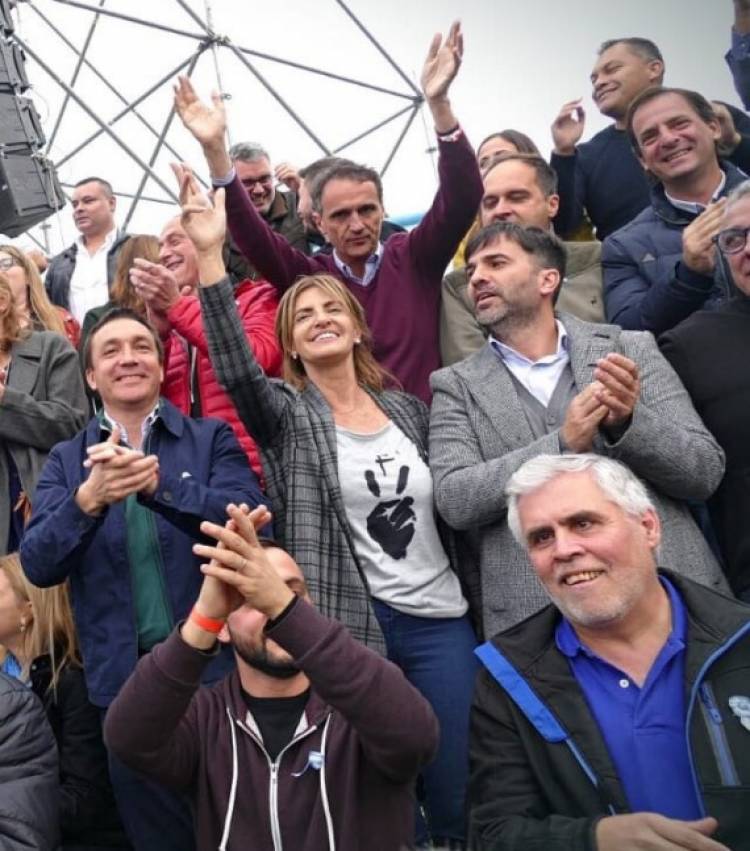 Arrieta y Fassi compartieron el primer acto público, Con Cristina y Alberto -"Les Fernández"- en Merlo