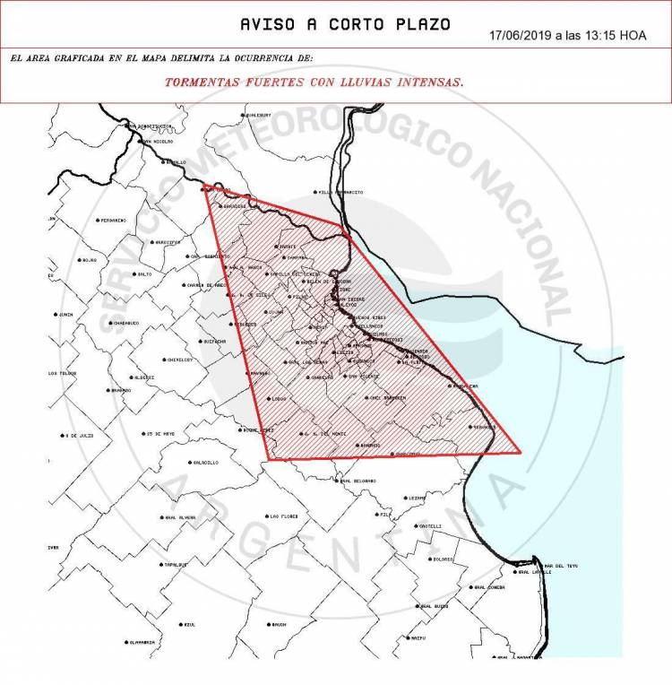 Continúa el ALERTA METEOROLÓGICO