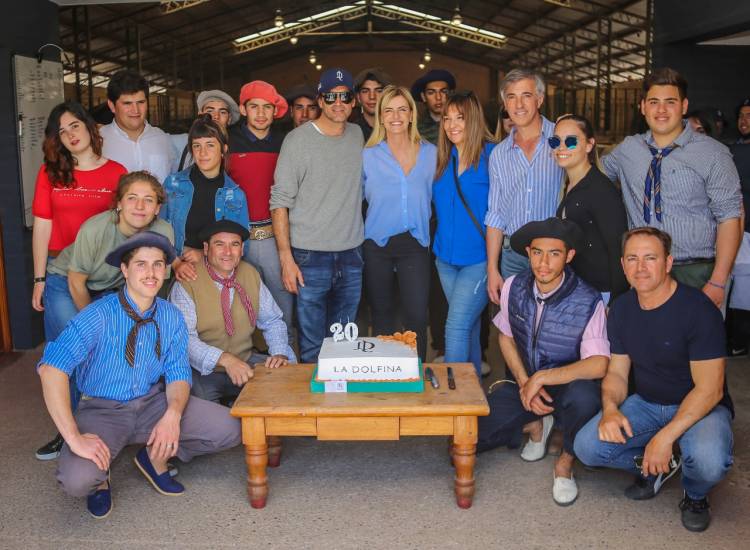 Los futuros petiseros con Adolfito Cambiaso