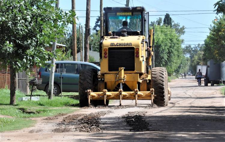 Trabajos municipales de recomposición en espacios públicos