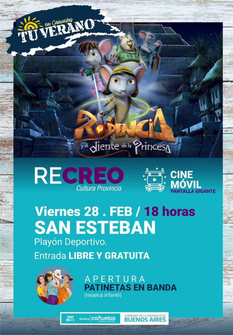 Cine móvil y música para despedir las vacaciones