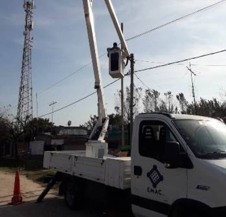 Comenzó el recambio lumínico en Máximo Paz