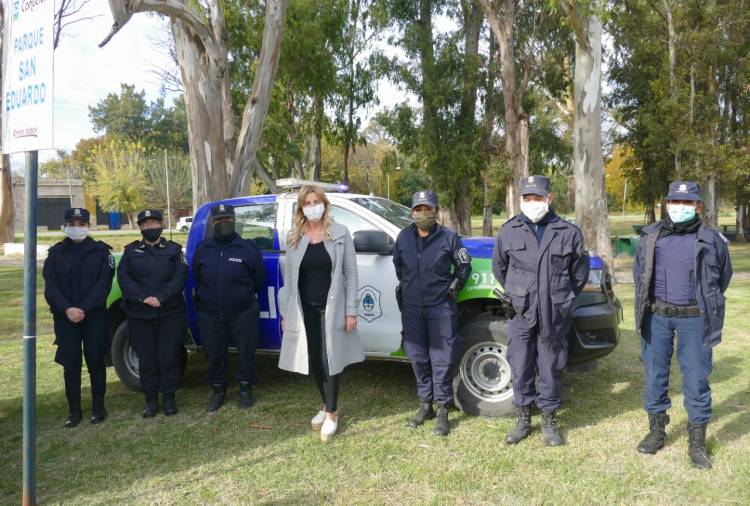 Se instaló un módulo de seguridad en la localidad de Máximo Paz