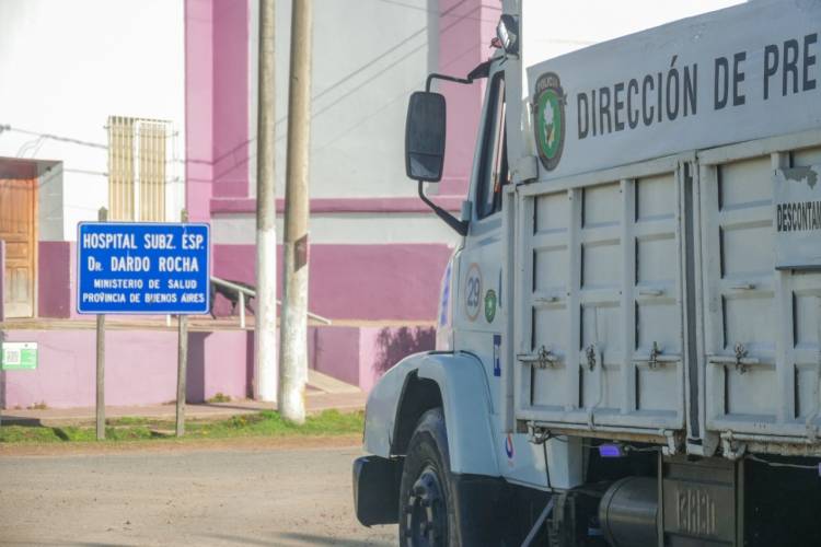 COVID-19: Importante operativo de desinfección en Uribelarrea como medida paliativa y tardía
