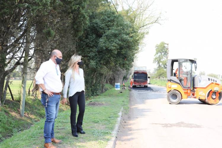 Inician la reparación de la calle Almirante Brown en Vicente Casares