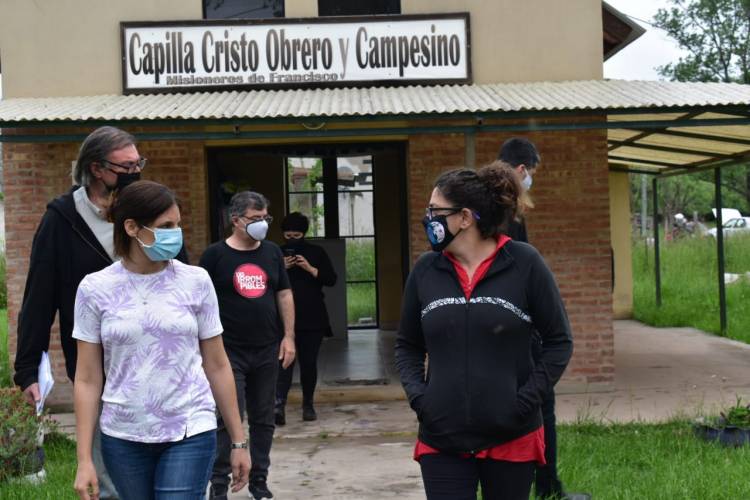 La Secretaria de Inclusión Social de la Nación, Laura Alonso, visitó la Agrupación De Frente