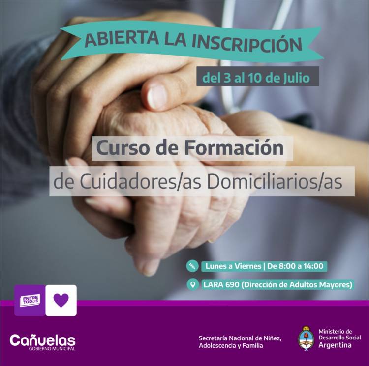 Comenzará a funcionar el Programa Nacional de Cuidadoras y Cuidadores Domiciliarios