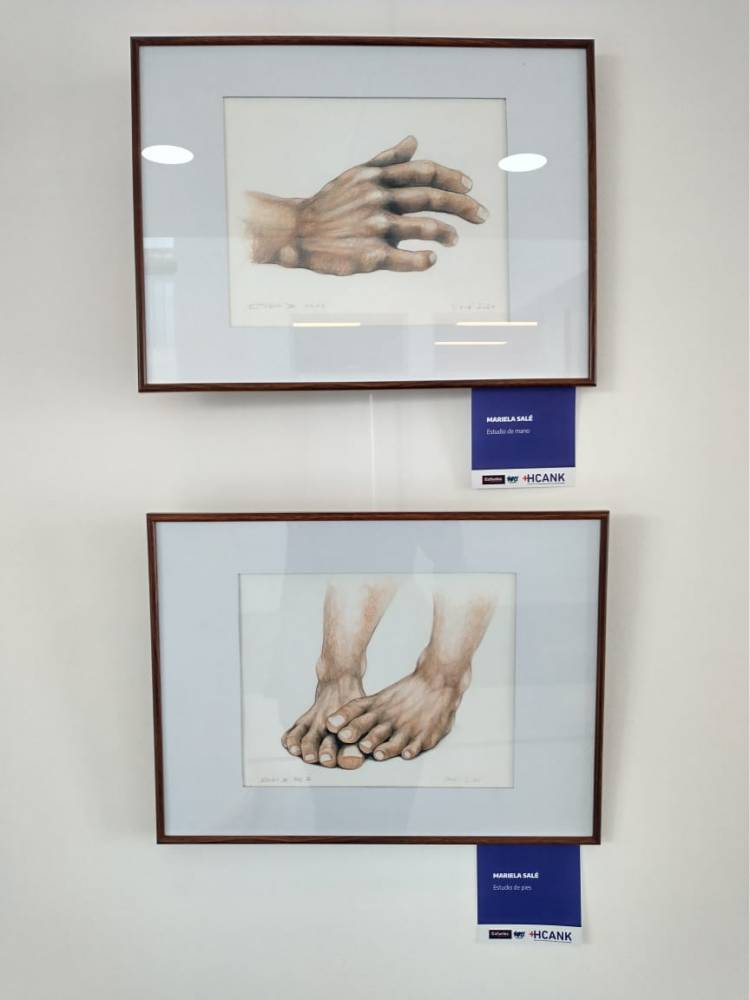 Se inauguró una muestra de arte en el Hospital Regional Cuenca Alta Néstor Kirchner