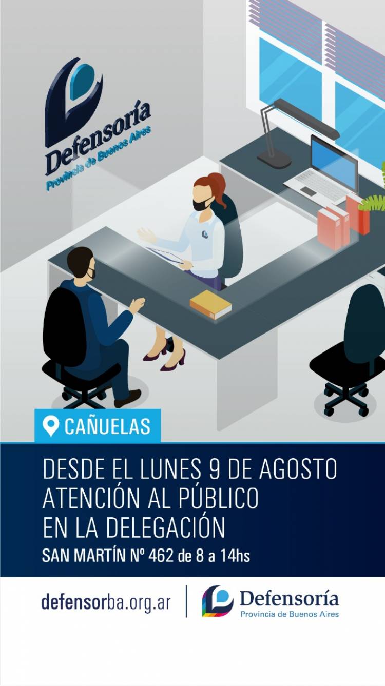 La Defensoría retomó la atención presencial 