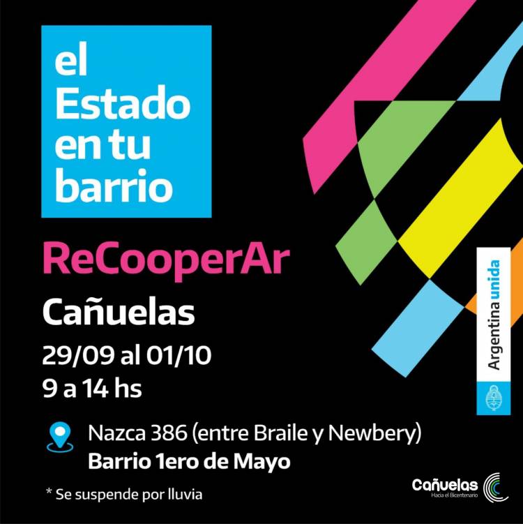 "El ESTADO EN TU BARRIO” estará en el Primero de Mayo
