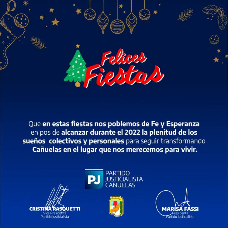 Salutaciones del PJ Cañuelas - Espacio Publicitario