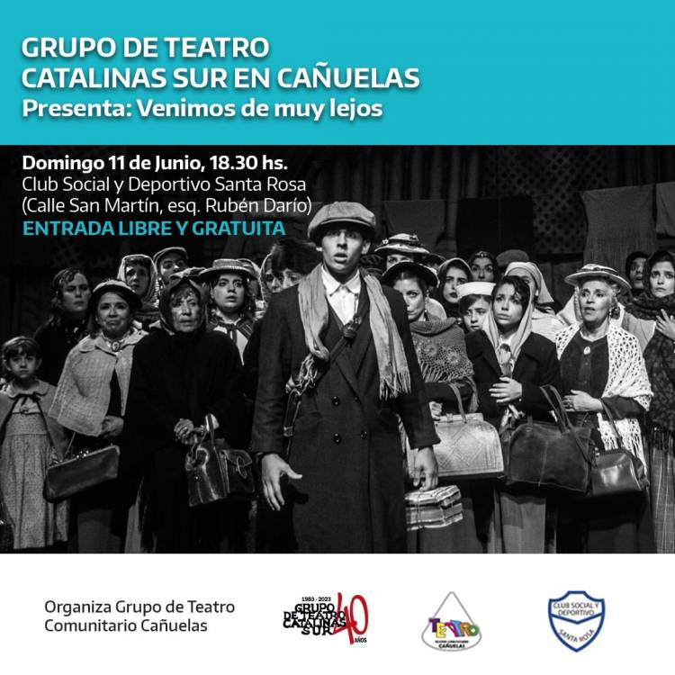 GRUPO DE TEATRO CATALINAS SUR EN CAÑUELAS