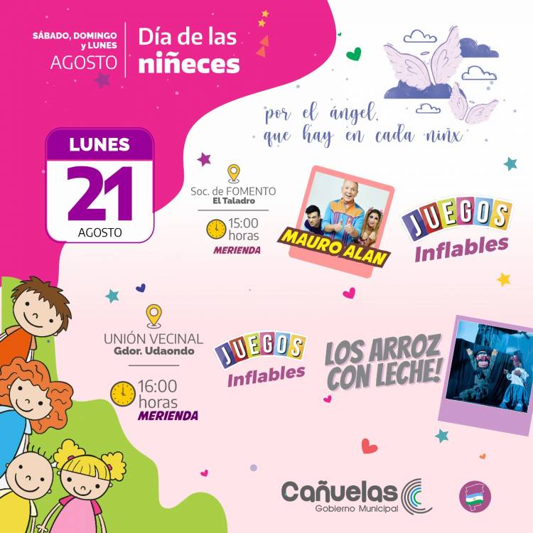 Actividades recreativas por el mes de las infancias