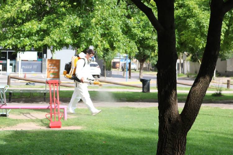 Intenso operativo de Fumigación en Cañuelas para Combatir el Dengue
