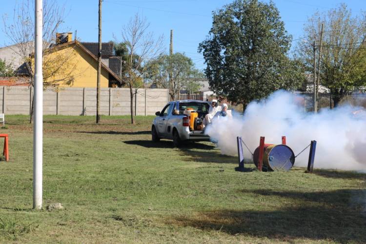 Continúan los operativos de fumigación contra el dengue