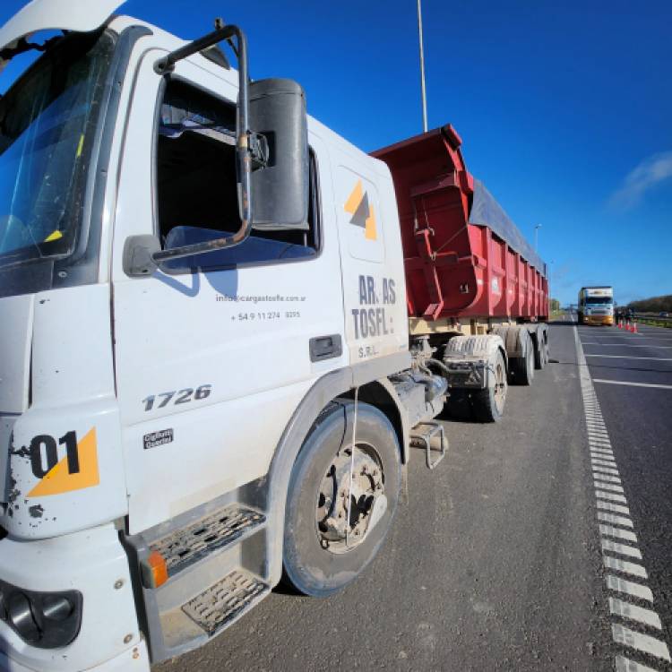 Transporte detuvo en Cañuelas un camión de cargas con 16 toneladas de sobrepeso