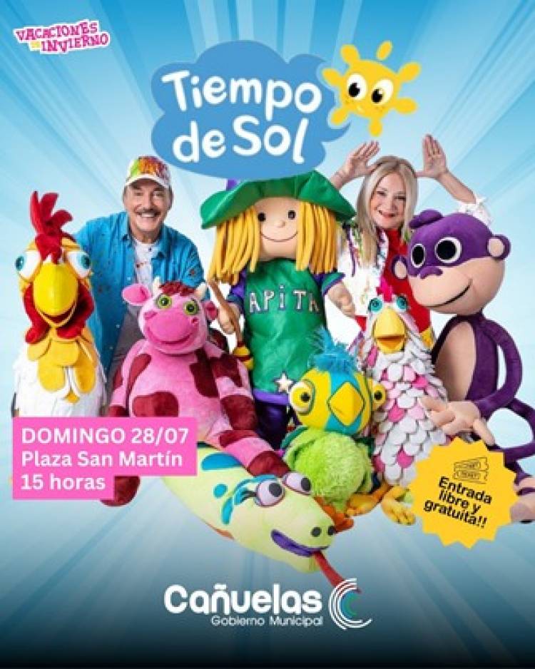 Las vacaciones de invierno cierran con un show gratuito de Plim Plim y sus amigos