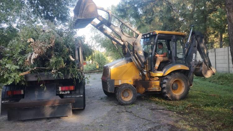 EL MUNICIPIO DESPLEGÓ UN OPERATIVO DE EMERGENCIA TRAS EL TEMPORAL