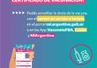 Credenciales de vacunación para adultos mayores