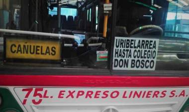 Cronograma de servicios de colectivos del trayecto Cañuelas - Uribelarrea